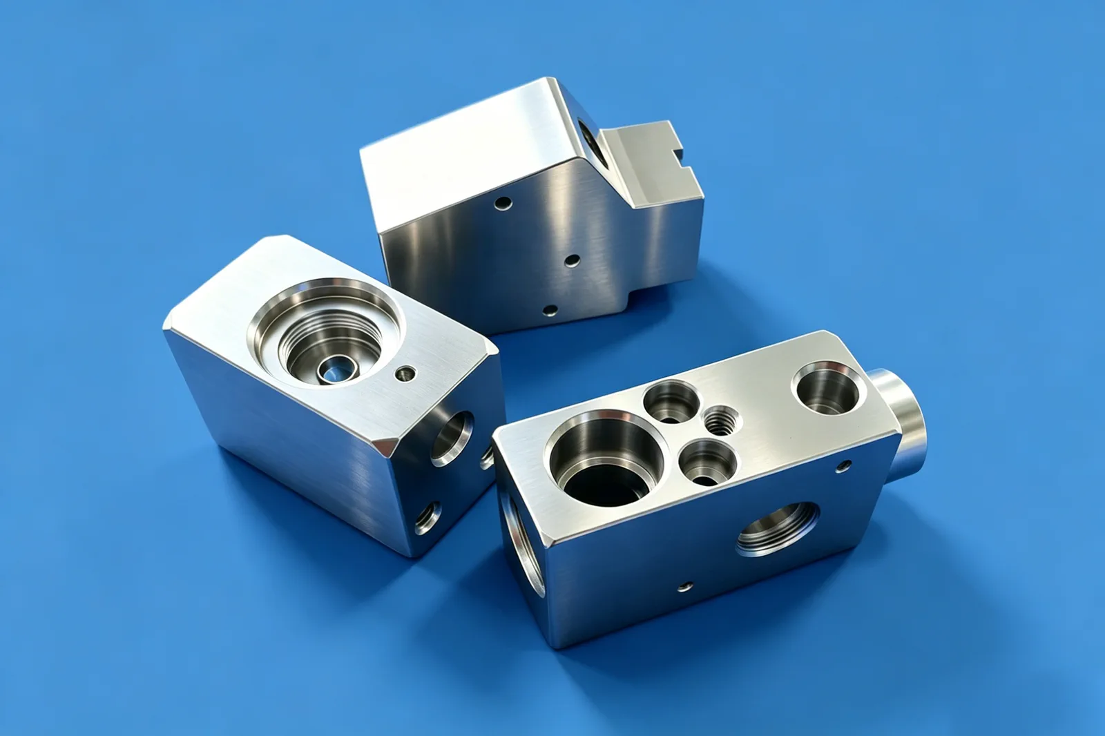 英翰尼CNC精密加工零件：AL6061-T6 阀块 · 视角2